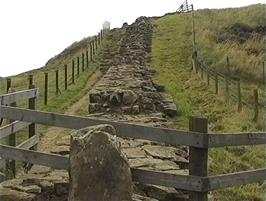 A section of Hadrian's Wall at Cawfields Milecastle 42 near Haltwhistle